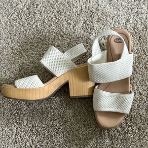 Dr.Scholl’s, Cream Block Heels, Size 7M